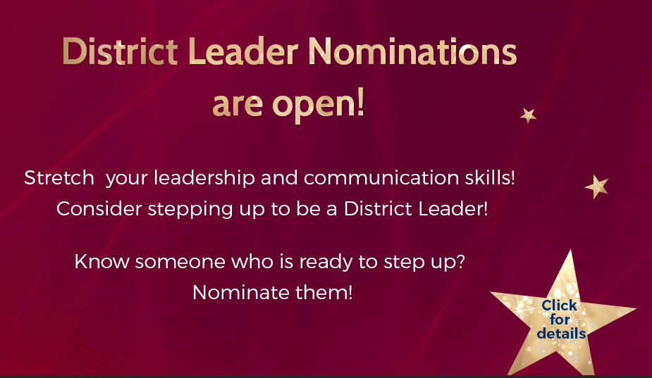 District Leadership Nominations