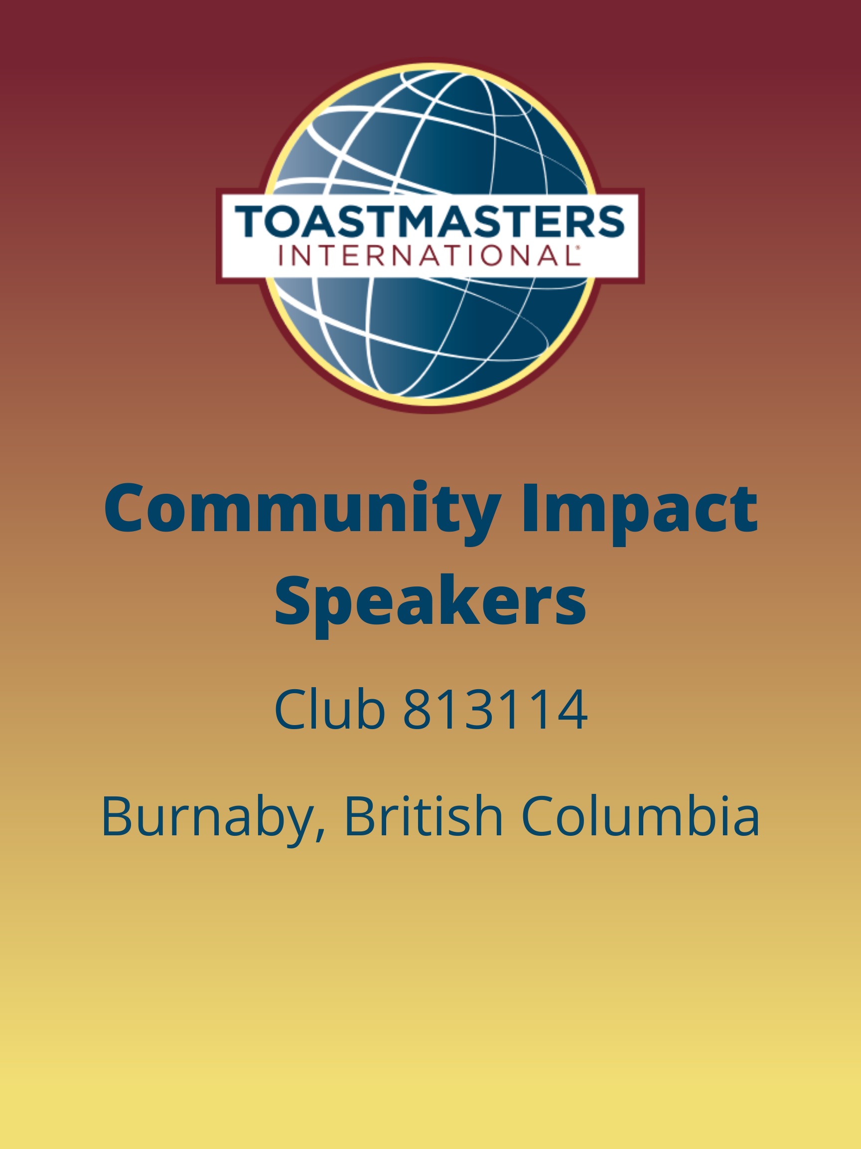 Community Impact Speakers