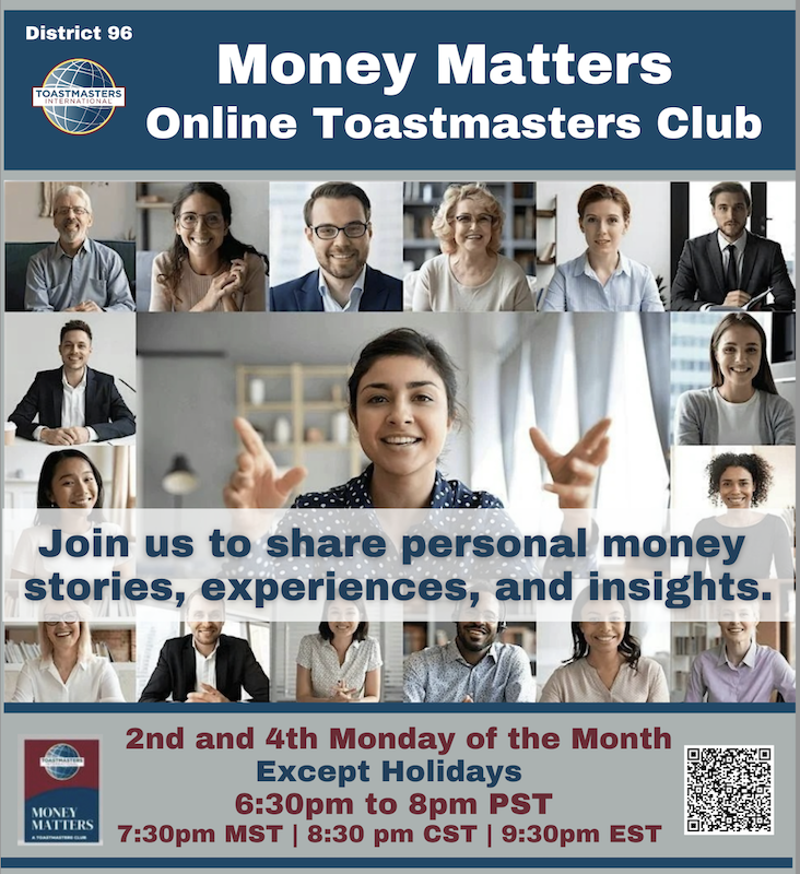 Money Matters Online Toastmasters