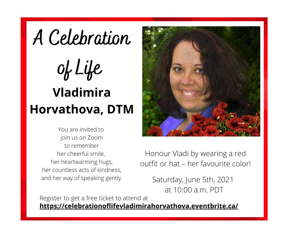 Invitation to Vladimira Celebration of Life