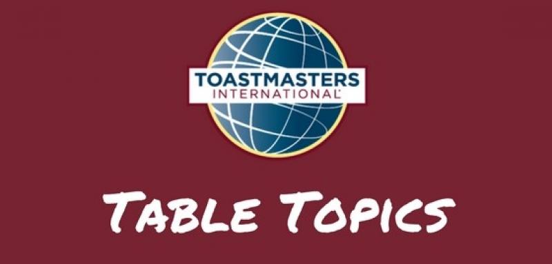 Toastmasters Table Topics Marathon